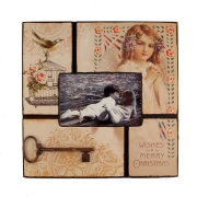 Vintage romantisk fotoramme - 10x15 cm